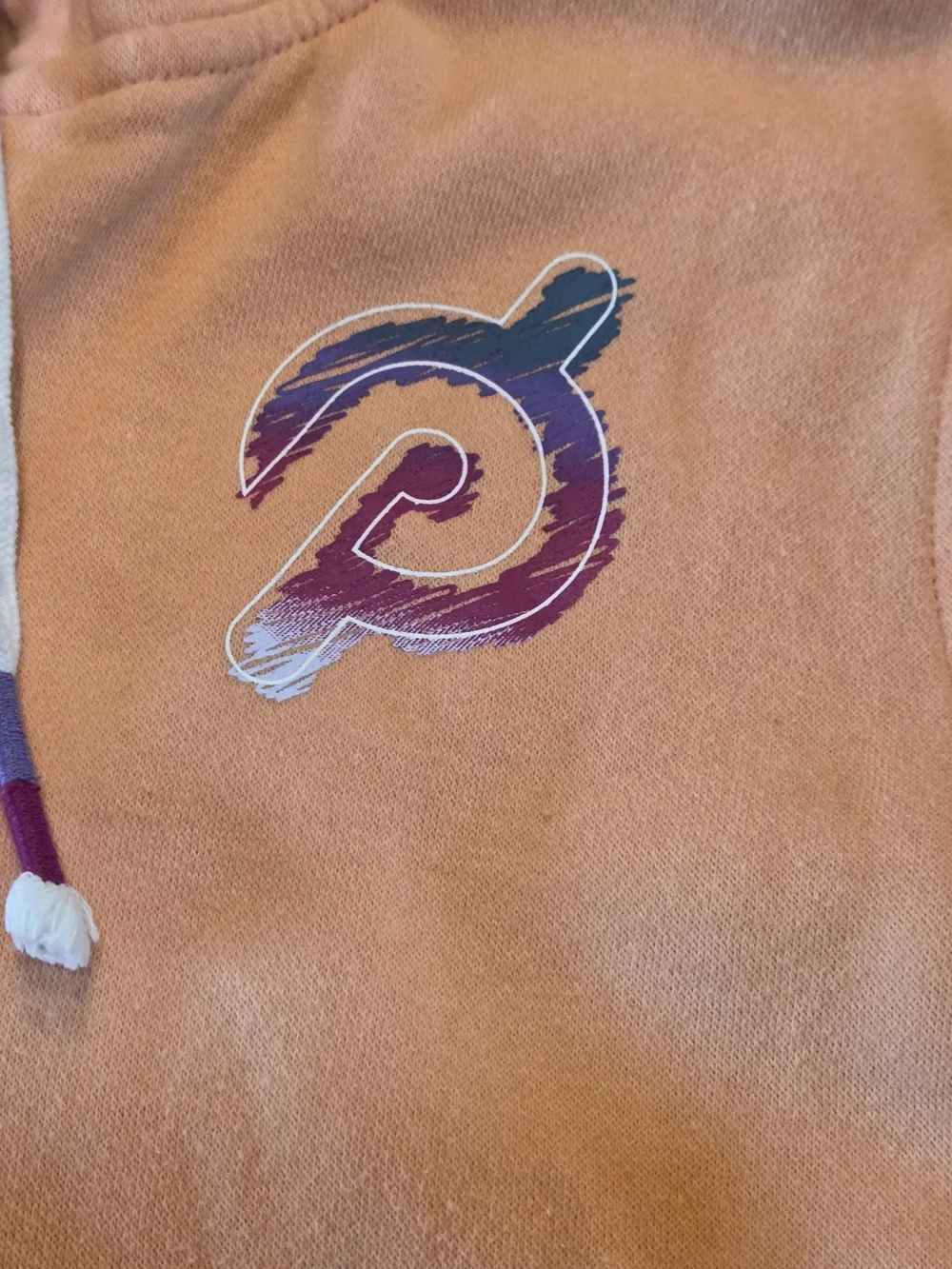Peloton Women's Ultimate Lightweight Full Zip Hoodie w/ Pockets Size M Orange